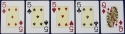 Draw Poker, four of a kind