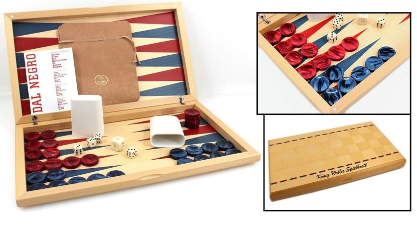 backgammonkassette mit gravur